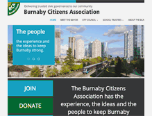 Tablet Screenshot of burnabycitizens.ca